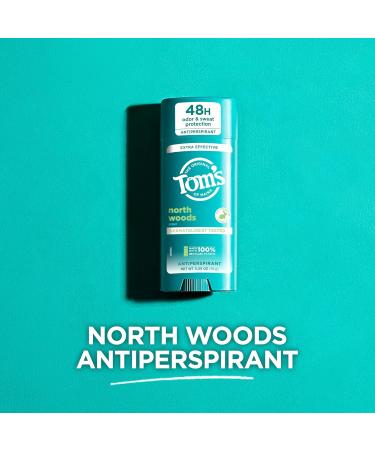 Tom s of Maine North Woods Antiperspirant for Men and Women With Recycled Aluminum 3.25 oz North Woods AP 3.25 Ounce (Pack of 1) - Buy Online on GoSupps.com