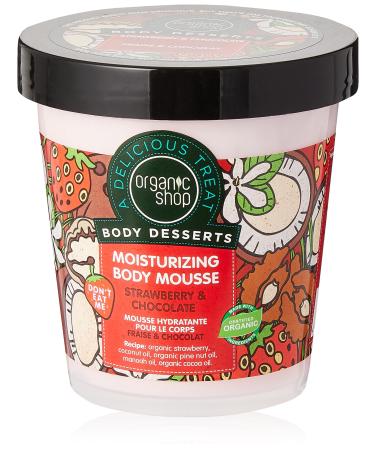 Organic Shop Strawberry & Chocolate Moisturising Body Mousse 450ml