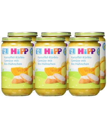 HiPP Potato-Pumpkin-Vegetables with Organic Chicken - Pack of 6 (250g each) | Healthy Baby Food | International Shipping - Buy Online on GoSupps.com