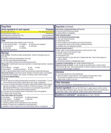 Alka Seltzer Plus Maximum Strength PowerMax Cold and Cough Medicine Liquid Gels for adults with Pain Reliever Fever Reducer Cough Suppressant and Nasal Decongestant 16 count - Buy Online on GoSupps.com