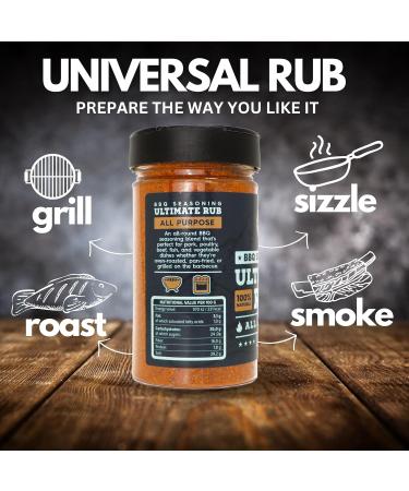 SALDVA Universal BBQ Seasoning All Purpose - Ultimate Rub - 230g - Buy Online on GoSupps.com