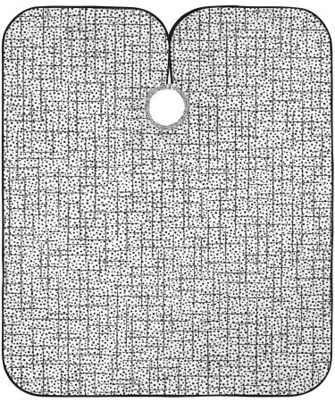 Waterproof Barber Cape - Stylish White & Black Cheetah Haircut Bib for Men & Women | Premium Hair Cutting Cape - Buy Online on GoSupps.com