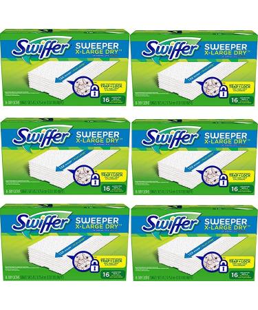 Sweeper XL Dry Sweeping Pad Refills - Unscented 16 Count (Pack of 6) - Buy Online on GoSupps.com