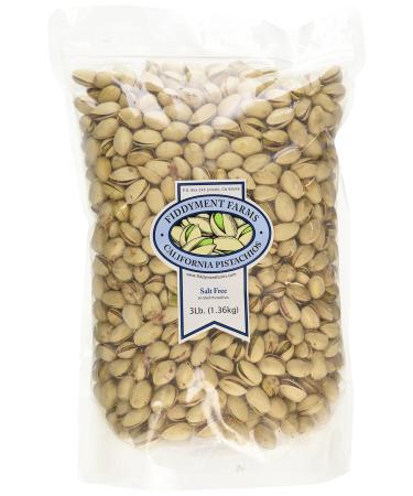 Fiddyment Farms 3lb Unsalted In-shell Pistachios Unsalted 3 Pound (Pack of 1)