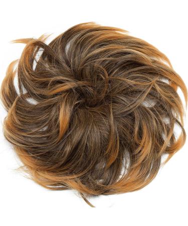 SEGO Updo Hair Extensions | Voluminous 80g Updos Hair Tub Dutt | Dark Brown & Sandy Brown | Affordable Quality - Buy Online on GoSupps.com
