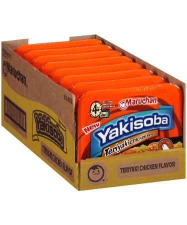 Maruchan Yakisoba Teriyaki Chicken, 3.98 Oz, Pack of 8