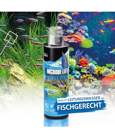 Microbe-Lift Xtreme 236ml - Safe Aquarium Water Treatment Removes Chlorine & Heavy Metals for Sea & Freshwater - Buy Online on GoSupps.com