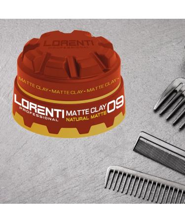 LORENTI TOKYO & SEOUL Hair Styling Wax | Oil-Free Cream for Curly & Frizz Hair | Volume & Shape Pomade 2.7 Oz - Matte Clay Natural Matte 09 - Buy Online on GoSupps.com