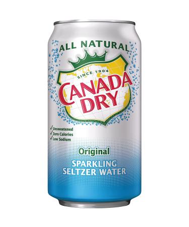 Canada Dry Original Sparkling Seltzer Water 12 fl oz Cans - 12 Pack - Buy Online on GoSupps.com