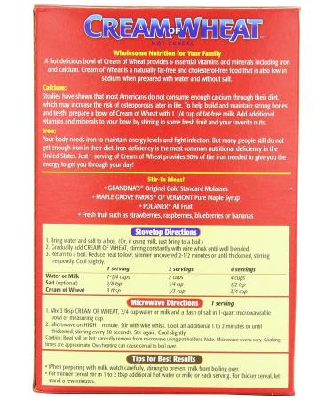 Cream of Wheat Original Hot Cereal 28 oz - Pack of 4 | 2 1/2 Min Cook Time - Buy Online on GoSupps.com