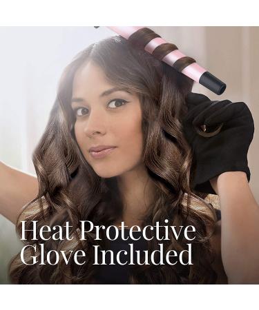 REMINGTON Pro Pearl Ceramic Conical Curling Wand | Digital Controls | 10 Heat Settings | Black/Pink | CI95AC4 | 0.5-1 Inch - Buy Online on GoSupps.com