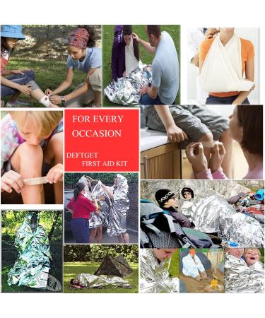 Deftget Mini Survival First Aid Kit - Emergency Medicine Bag for Home, Car, Camping & Travel - Buy Online on GoSupps.com