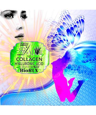 BioRLX 99% Purity Aloe Vera Gel with Collagen and Hyaluronic Acid for Face Body and Hair & Soothing Moisture Sun Burns Anti Wrinkle Anti Aging Razor Bumps Dry Skin (250ml) - Buy Online on GoSupps.com