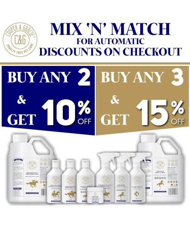 C&G Pets - Super Shine Horse Shampoo & Conditioner 500 ML - Antibacterial Protection Against Itching - Helps Coat Soothe Splinters - Cruelty Free - Calm - Buy Online on GoSupps.com