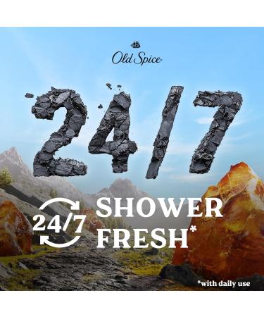 Old Spice Cleansing Body Wash for Men 24/7 Shower Fresh with Lasting Scent Exfoliate & Moisture Gentle on Skin Vitamin B3 Volcano with Dark Cedar + Amber Scent 30 oz - Buy Online on GoSupps.com