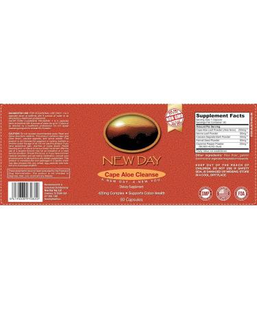 New Day Cape Aloe 15 Day Cleanse with New Day 30 Billion Probiotic Time Release 30 Vegetable Cap 30 Servings Non-GMO Combo Pack - Buy Online on GoSupps.com