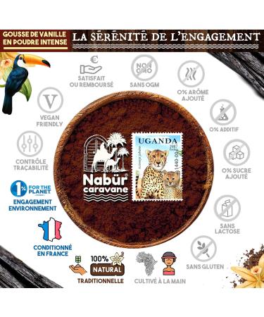 Biodune Riviera Nab r 40 g vanilla powder from Uganda premium not exhausted unsweetened 100 natural pastry dessert drink - Buy Online on GoSupps.com