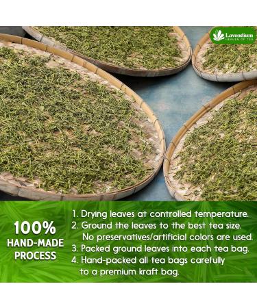 Lavendium Premium 55 Rosemary Tea Bags 100% Natural & Pure from Rosemary Leaves. Loose Leaf Rosemary Herbal Tea. Made with Natural Material Tea Bags. No Sugar No Caffeine No Gluten Vegan. Rosemary 55 Bags - Buy Online on GoSupps.com