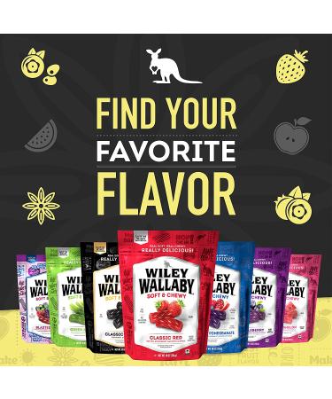 Wiley Wallaby 24oz Classic Gourmet Australian Black Licorice Candy Twists - Soft & Chewy - 1 Pack - Buy Online on GoSupps.com