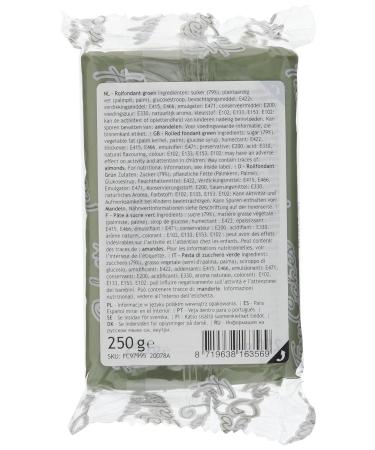 FunCakes Fondant Botanical Green - Pack of 4 (4 x 250g) | Perfect for Baking & Cake Decorating - Buy Online on GoSupps.com