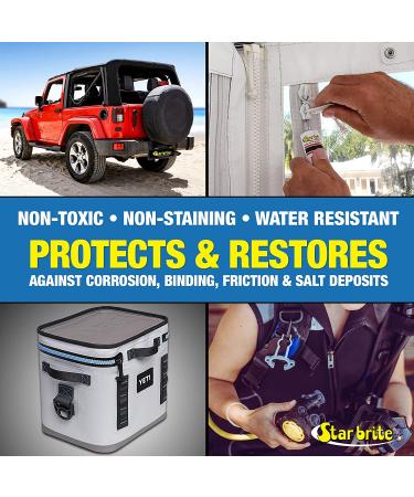STAR BRITE Snap & Zipper Lubricant - Clear  Non-staining for Clothes  Jeep Tops  Wetsuits  Dive Suits  Gear Bags  Coolers  Biminis  Cushion Covers & More 1.75 OZ (089102) - Buy Online on GoSupps.com
