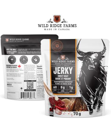 Wild Ridge Farms Jerky Sweet Heat Hardwood Smoked Made in Canada - Buy Online on GoSupps.com