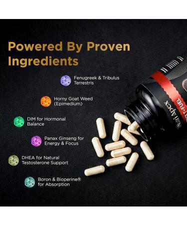 Nutri Apex Men s Daily Vitality & Wellness Support | Herbal Blend with Epimedium Fenugreek Tribulus & Panax Ginseng | 60 Veggie Capsules - Buy Online on GoSupps.com