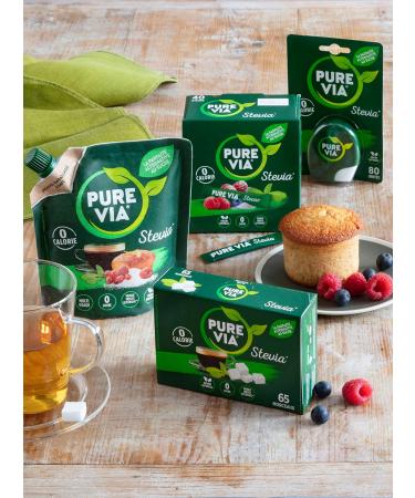 Pure Via - Doypack Crystallized Powder - Stevia - Zero Calorie - 250g - Pack of 2 - Buy Online on GoSupps.com