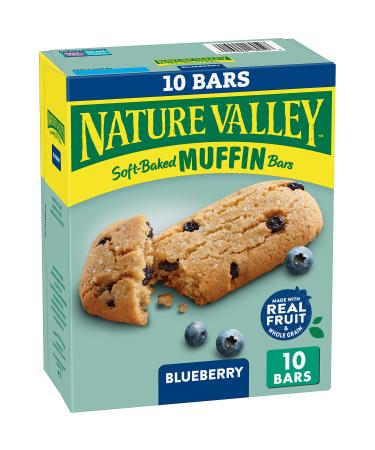 Nature Valley Soft-Baked Muffin Bars Blueberry, 12.4 oz, 10 ct (Pack of 3)