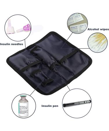 Apollowalker Insulin Cooler Bag for Diabetes - Black | Keep Medications Safe & Cool - Perfect for Syringes & Injections - Buy Online on GoSupps.com