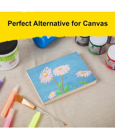 6-Pack 5 x 7 Wooden Painting Panels - Sturdy 3/4 Thickness Cradled Wood Panels - Unprimed Birch for Paint Pouring and Impasto - Buy Online on GoSupps.com