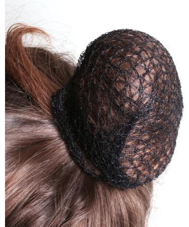 Heavy Duty Black Slumber Hair Net - Dark Elasticated Mesh Styling Sleep In Net - Buy Online on GoSupps.com
