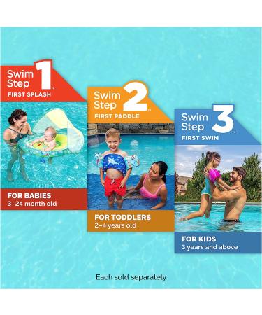 SwimWays Swim Trainer Kids Life Vest - US Coast Guard Approved, Arm Floaties & Jackets for 33-55 lbs - Mermaid Design - Buy Online on GoSupps.com