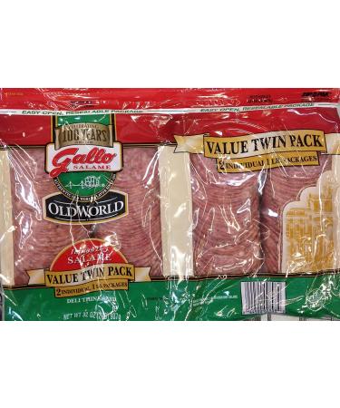 Gallo Italian Dry Salame Salami Deli Thin Sliced 2 lbs (32oz) - Premium Quality - Buy Online on GoSupps.com