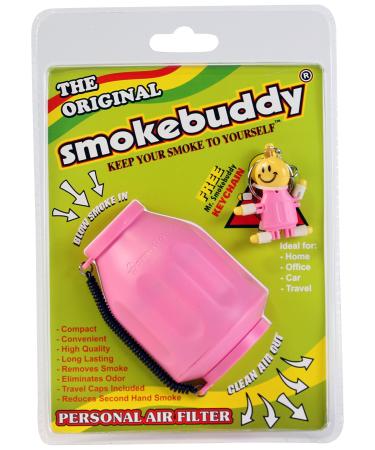 Smoke Buddy Personal Air Purifier Cleaner Filter Removes Odor - Pink