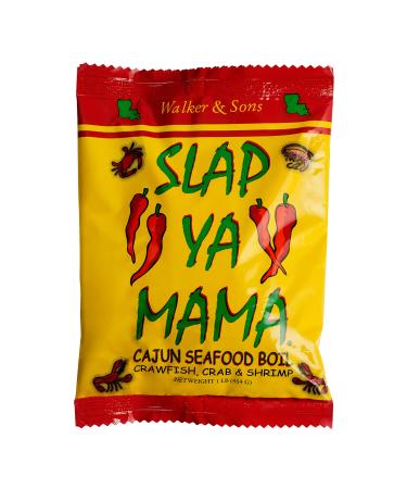Slap Ya Mama Cajun Seasoning Seafood Boil 1lb 1 Pound (Pack of 1)