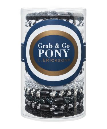 L. Erickson Grab & Go Pony Tube - Black Opal Black | Stylish Hair Accessories for Effortless Updos - Fast International Shipping - Buy Online on GoSupps.com