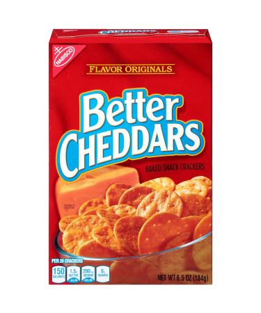 Better Cheddars Baked Snack Cheese Crackers - 6.5 Ounce Boxes, Pack of 6 - Buy Online on GoSupps.com