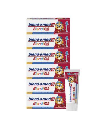 Blend-a-med Blendi Gel Children's Toothpaste Strawberry Flavour Pack of 6 (6 x 50 ml) - Buy Online on GoSupps.com