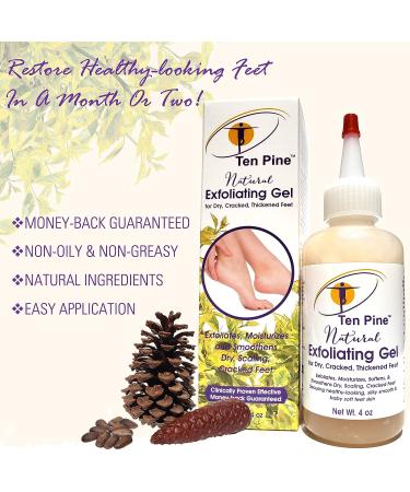 Vegan Foot Repair Cream & Callus Remover for Dry, Cracked Feet - Natural Exfoliating Gel for Thickened Skin | Non-Oily Formula with No Urea or Glycols - Buy Online on GoSupps.com