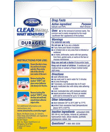 Dr. Scholl's ClearAway Wart Remover - 9ct | Clinically Proven Wart Removal for Fingers & Toes - Buy Online on GoSupps.com