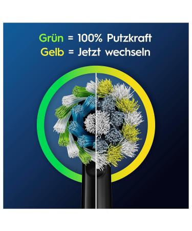 Oral-B Pro Crossaction Electric Toothbrush Replacement Brush Heads - 12 Pack - X-Bristen Original Oral-B Attachments Mailbox-Capable Made in Germany - Black - Buy Online on GoSupps.com