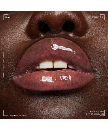 Nyx Professional Makeup Butter Gloss - Bit of Honey 0.27 Fl Oz (Peach Nude) | Non-Sticky Lip Gloss - Buy Online on GoSupps.com