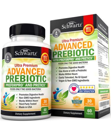 BioSchwartz Advanced Prebiotic 60 Veggie Capsules