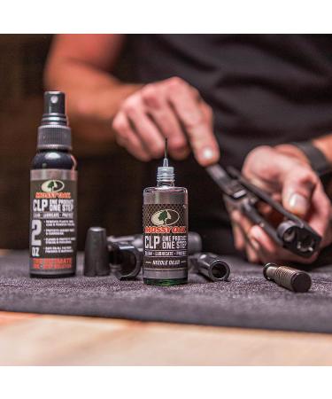 Mossy Oak Gun Oil Combo Kit - 2oz Cleaner Lubricant & Protectant CLP - One-Step Gun Cleaner & Oil - Fine Mist Pump Sprayer & Needle Oiler - 1oz CLP Gun Cleaner - Buy Online on GoSupps.com