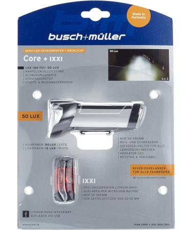 Buy Busch + M ller Bicycle Light Set Silver | Best International Shipping - Buy Online on GoSupps.com