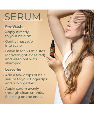 Plant Therapy Hair Therapy Set - Strengthen, Repair & Grow Shiny Healthy Hair - 1oz Serum & 10mL Essential Oil - Buy Online on GoSupps.com