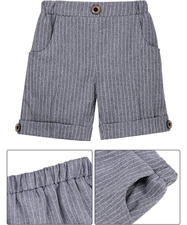 Mint Green Toddler Boys 2-Piece Gentleman Suit Set | Short Sleeve Top with Dark Grey Pants | Ages 0-5 - Buy Online on GoSupps.com