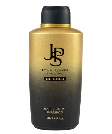 John Player Special JPS BE Gold Hair & Body Shampoo per stuk verpakt 1 x 500 ml