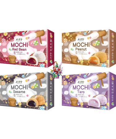 Yoaxia - 840g 4 Set Mochi Selection with 4 different types of adhesive cake |24 Tasteful Mochis + a small lucky trailer for free